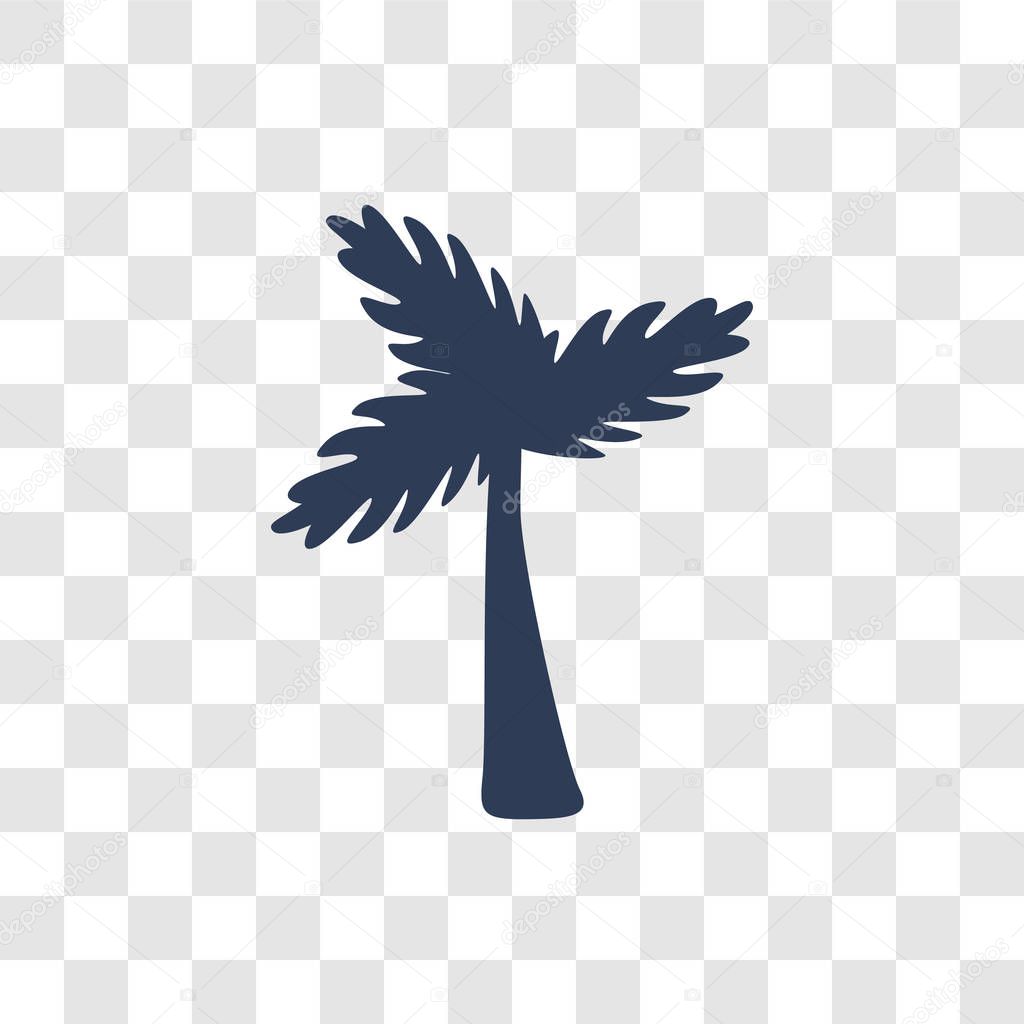 Coconuts palm tree of Brazil icon. Trendy Coconuts palm tree of Brazil logo concept on transparent background from Culture collection