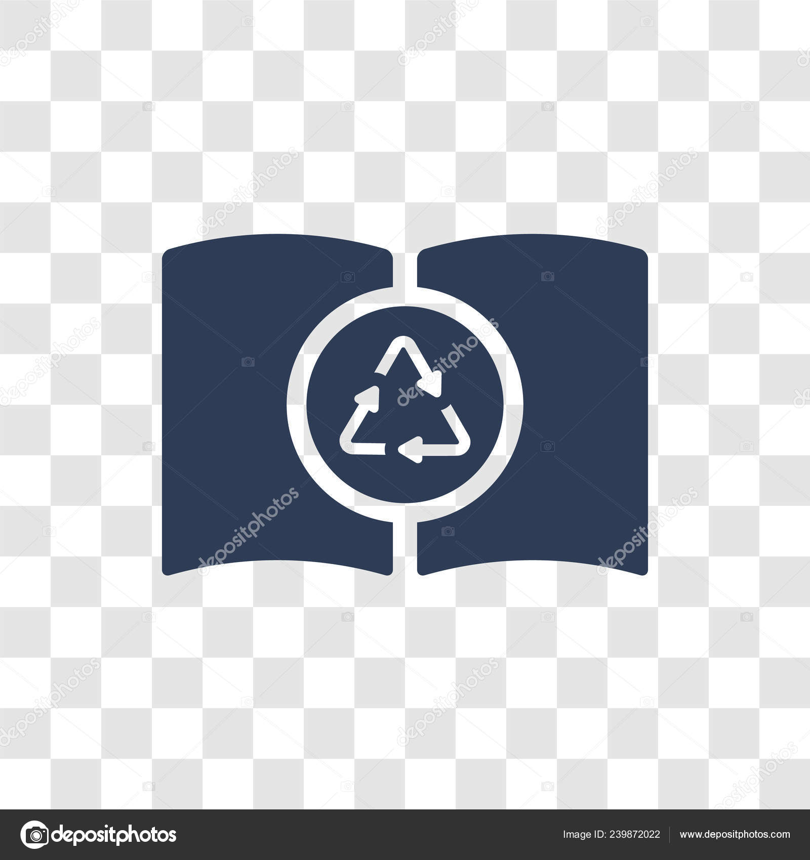 Recycled Paper Icon Trendy Recycled Paper Logo Concept Transparent
