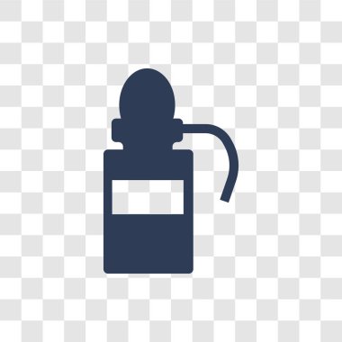 Diş hekimi şişe sıvı simgesi olan. Modaya uygun diş hekimi şişe sıvı kavramı üzerinde diş hekimi koleksiyonundan şeffaf arka plan ile