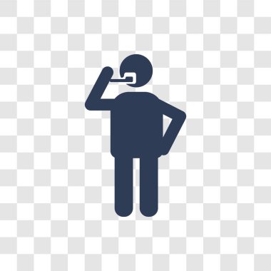 Diş ağrısı simgesi. Modaya uygun diş ağrısı logo kavramı dişçi koleksiyonundan şeffaf arka plan üzerinde