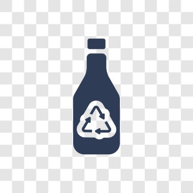 Geri dönüşüm simgesi. Trendy geri dönüşüm logosu kavramı ekoloji koleksiyonundan şeffaf arka plan üzerinde