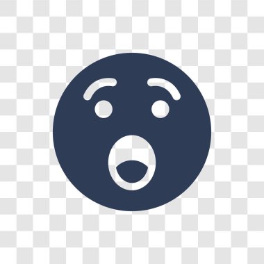 Dingin emoji simgesi. Trendy Hushed emoji logo kavramı Emoji koleksiyonundan şeffaf arka plan üzerinde