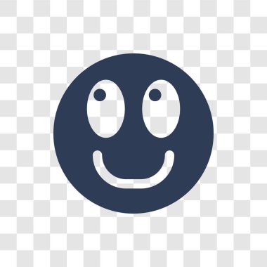 Emoji simgesi düşünün. Trendy hayal emoji logo kavramı Emoji koleksiyonundan şeffaf arka plan üzerinde