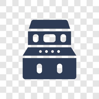 Arcade makinesi simgesi. Eğlence ve Arcade koleksiyonundan şeffaf arka plan üzerinde popüler Arcade makinesi logo kavramı