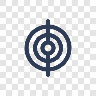 Oyun simgesine çekim. Son moda çekim oyun logo kavramı eğlence ve Arcade koleksiyonundan şeffaf arka plan üzerinde