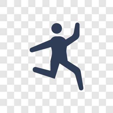 insan hayran. Trendy hayran insan logo kavramı duygular koleksiyonundan şeffaf arka plan üzerinde