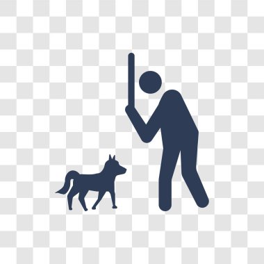 kötü insan kutsal kişilerin resmi. Trendy kötü insan logo kavramı duygular koleksiyonundan şeffaf arka plan üzerinde