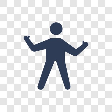 iyi insan kutsal kişilerin resmi. Trendy iyi insan logo kavramı duygular koleksiyonundan şeffaf arka plan üzerinde