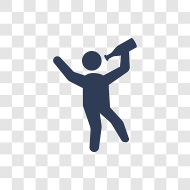 insan kızgın. Trendy kızgın insan logo kavramı duygular koleksiyonundan şeffaf arka plan üzerinde