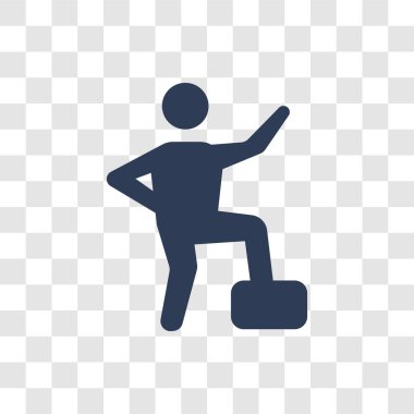 gurur insan kutsal kişilerin resmi. Trendy gurur insan logo kavramı duygular koleksiyonundan şeffaf arka plan üzerinde