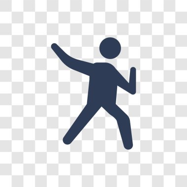 olumlu insan kutsal kişilerin resmi. Trendy pozitif insan logo kavramı duygular koleksiyonundan şeffaf arka plan üzerinde