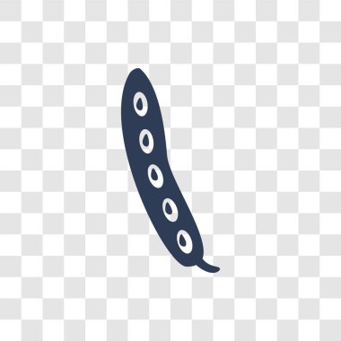 Bezelye simgesi. Meyve ve sebze koleksiyonundan şeffaf arka plan üzerinde trendy bezelye logo kavramı