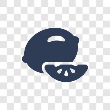 Kireç simgesi. Meyve ve sebze koleksiyonundan şeffaf arka plan üzerinde trendy kireç logo kavramı