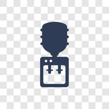 Su dağıtıcısı simgesi. Trendy su dağıtıcısı logo kavramı mobilya ve ev koleksiyonundan şeffaf arka plan üzerinde