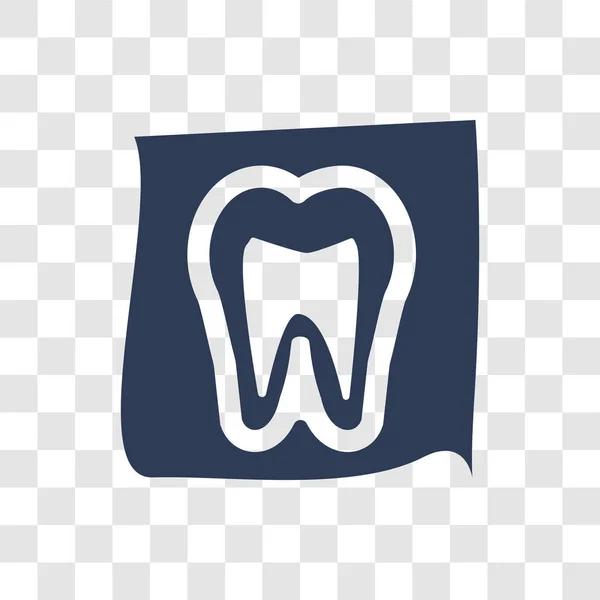 Zahnröntgenbild Trendy Dental Röntgen Logo Konzept Auf Transparentem Hintergrund Aus — Stockvektor