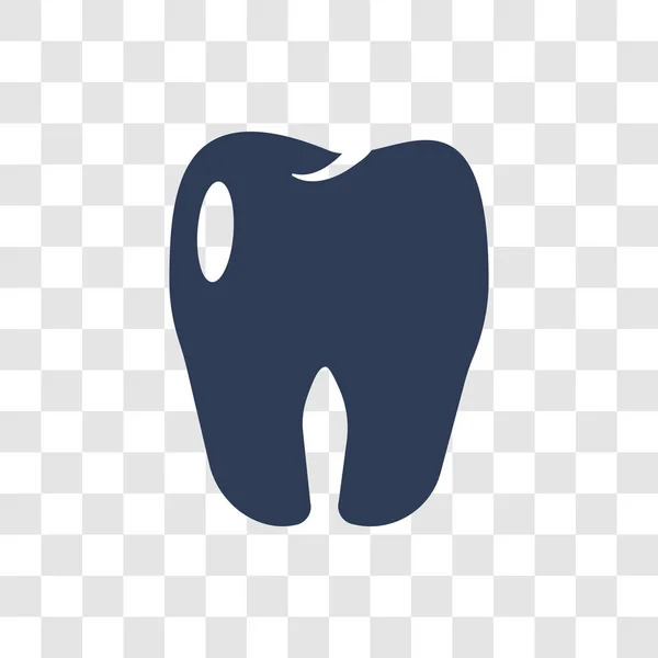 Zahnarzt Ikone Trendiges Zahnarzt Logo Konzept Auf Transparentem Hintergrund Aus — Stockvektor