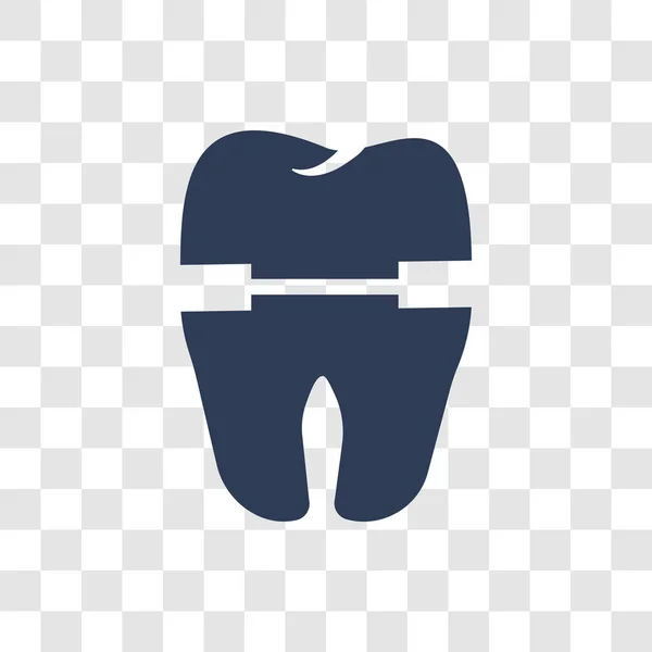 Icono Corona Molar Concepto Logotipo Corona Molar Moda Sobre Fondo — Vector de stock