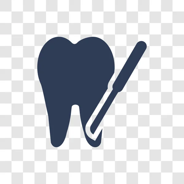 Ícone Extração Dentes Conceito Logotipo Extração Dente Moda Fundo Transparente —  Vetores de Stock