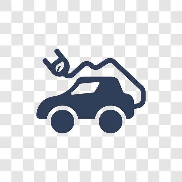 Икона Экологической Машины Теплая Концепция Логотипа Экологического Автомобиля Прозрачном Фоне — стоковый вектор