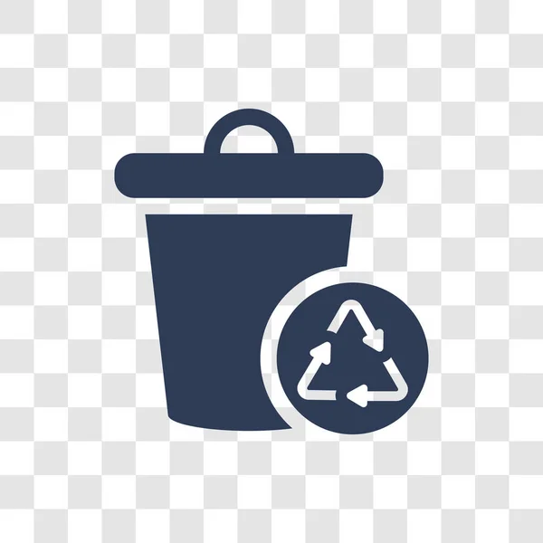 Recycelbares Symbol Trendiges Recyclingfähiges Logo Konzept Auf Transparentem Hintergrund Aus — Stockvektor