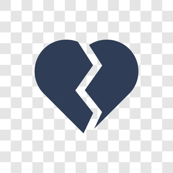 Розбите Серце Emoji Значок Модний Розбите Серце Emoji Логотип Концепція — стоковий вектор