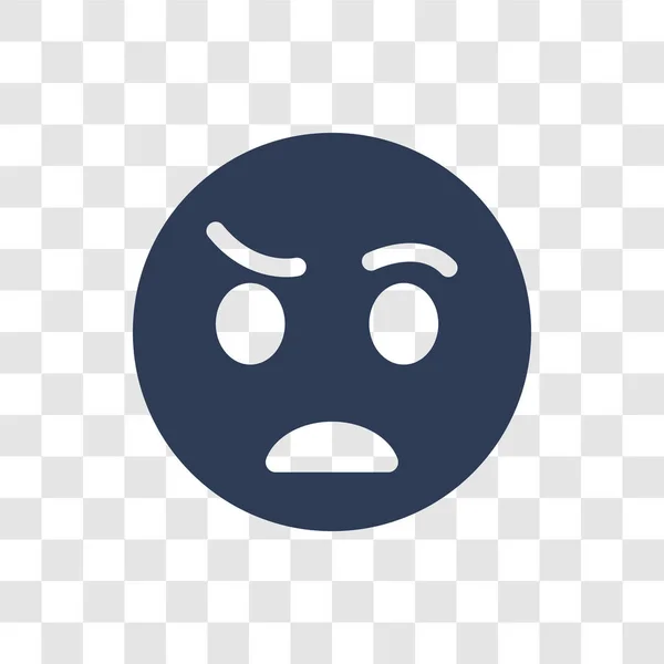 Förvirrad Emoji Ikonen Trendiga Förvirrad Emoji Logotyp Koncept Transparent Bakgrund — Stock vektor