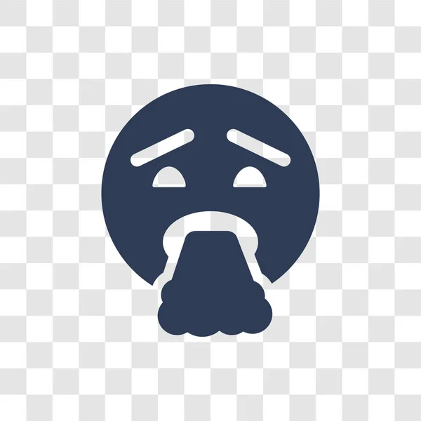 Icono Emoji Repugnante Concepto Logotipo Emoji Disgustado Moda Sobre Fondo — Vector de stock