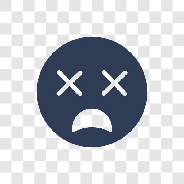 Baş Döndürücü Emoji Simgesi Trendy Dizzy Emoji Logo Kavramı Emoji — Stok Vektör