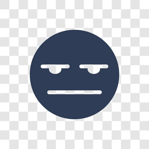 Icona Emoji Senza Espressione Concetto Logo Emoji Trendy Expressionless Sfondo — Vettoriale Stock