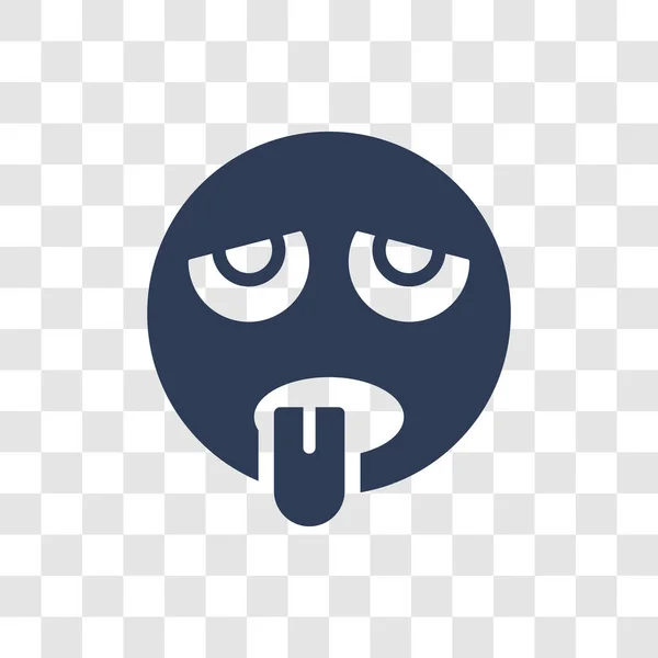 Icono Emoji Agotado Moderno Concepto Logotipo Emoji Agotado Sobre Fondo — Vector de stock