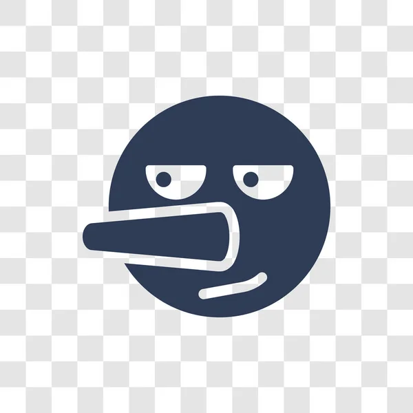 Icono Emoji Mentiroso Concepto Logo Moda Emoji Mentiroso Sobre Fondo — Archivo Imágenes Vectoriales