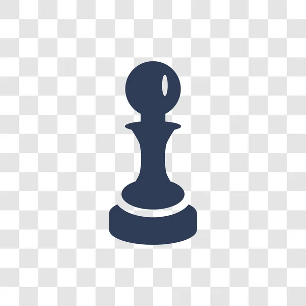 Šachová Figurka Ikonu Moderní Šachy Logo Koncept Průhledném Pozadí Kolekce — Stockový vektor