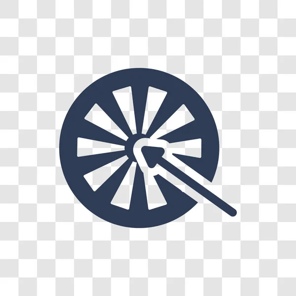 Dart Pictogram Trendy Dart Logo Concept Transparante Achtergrond Uit Entertainment — Stockvector