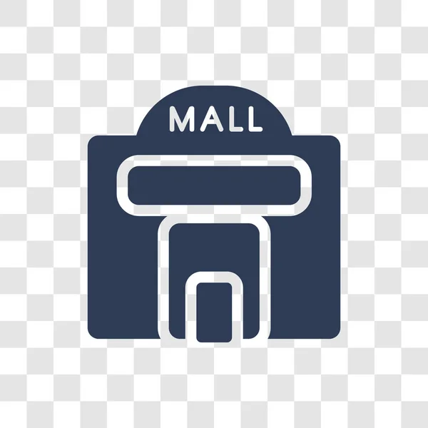Ikona Centrum Handlowego Koncepcja Logo Modny Mall Przezroczystym Tle Kolekcji — Wektor stockowy