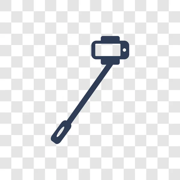 Icono Palo Selfie Concepto Logotipo Trendy Selfie Stick Sobre Fondo — Archivo Imágenes Vectoriales