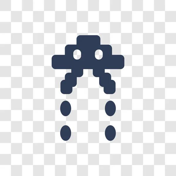 Icona Degli Invasori Spaziali Trendy Space Invaders Logo Concept Sfondo — Vettoriale Stock