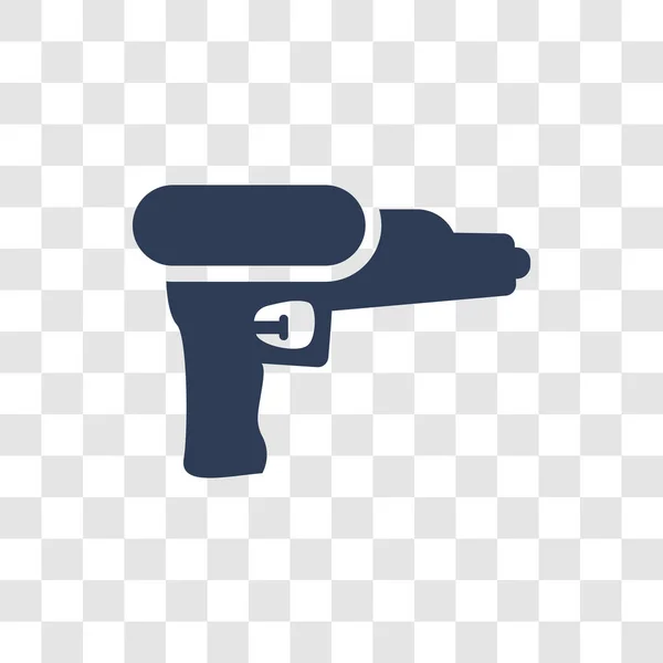 Water Gun Icon Trendy Water Gun Logo Concept Transparent Background — Stock Vector