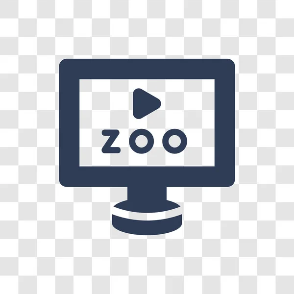 Ícone Zoológico Conceito Logotipo Zoológico Moda Fundo Transparente Coleção Entretenimento — Vetor de Stock