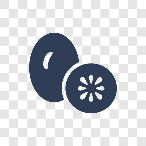 Kiwi Icon Trendy Kiwi Logo Concept Transparent Background Fruits Vegetables — Stock Vector