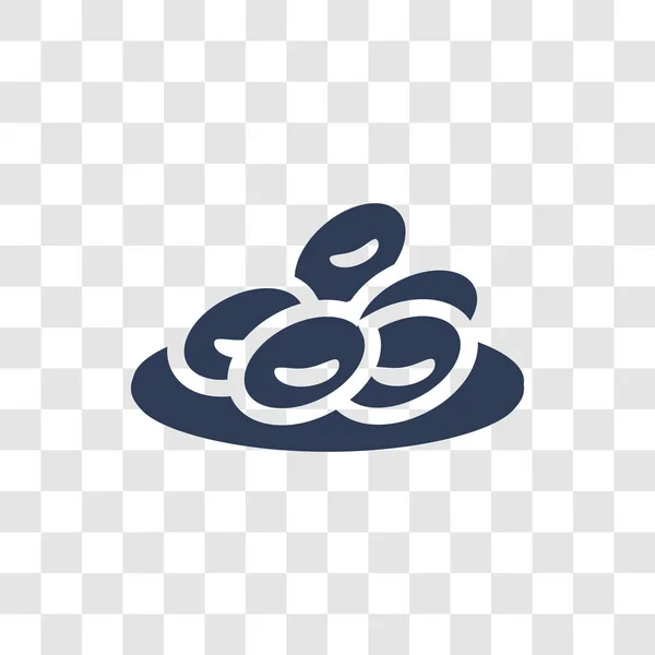 Оливковая Икона Модная Концепция Логотипа Олив Прозрачном Фоне Коллекции Фруктов — стоковый вектор