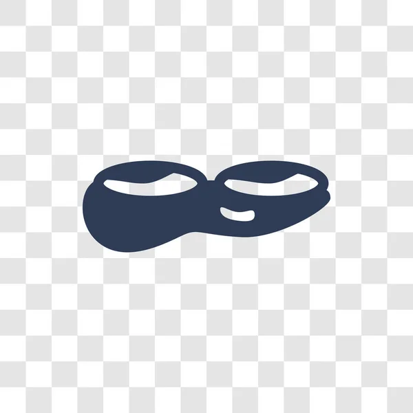 Erdnuss Symbol Trendiges Erdnuss Logo Konzept Auf Transparentem Hintergrund Aus — Stockvektor