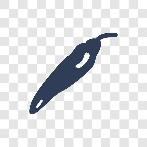 Ikon Paprika Konsep Logo Trendy Paprika Mengenai Latar Belakang Transparan - Stok Vektor