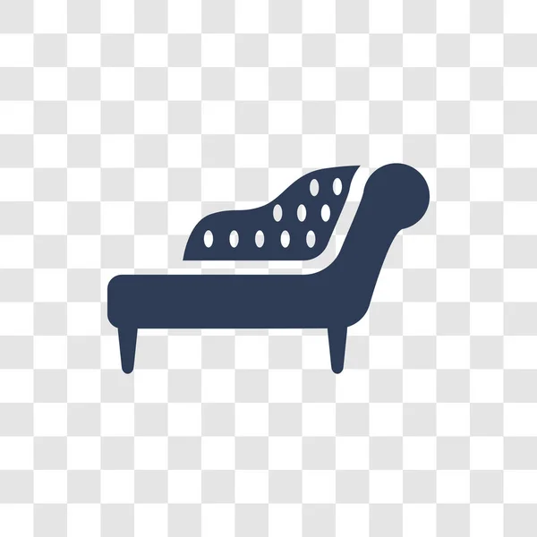 Omdlenia Kanapie Ikona Modny Fainting Couch Koncepcja Logo Przezroczystym Tle — Wektor stockowy