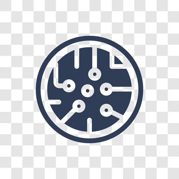 Schakelingen Pictogram Trendy Circuits Logo Concept Transparante Achtergrond Uit Hardware — Stockvector