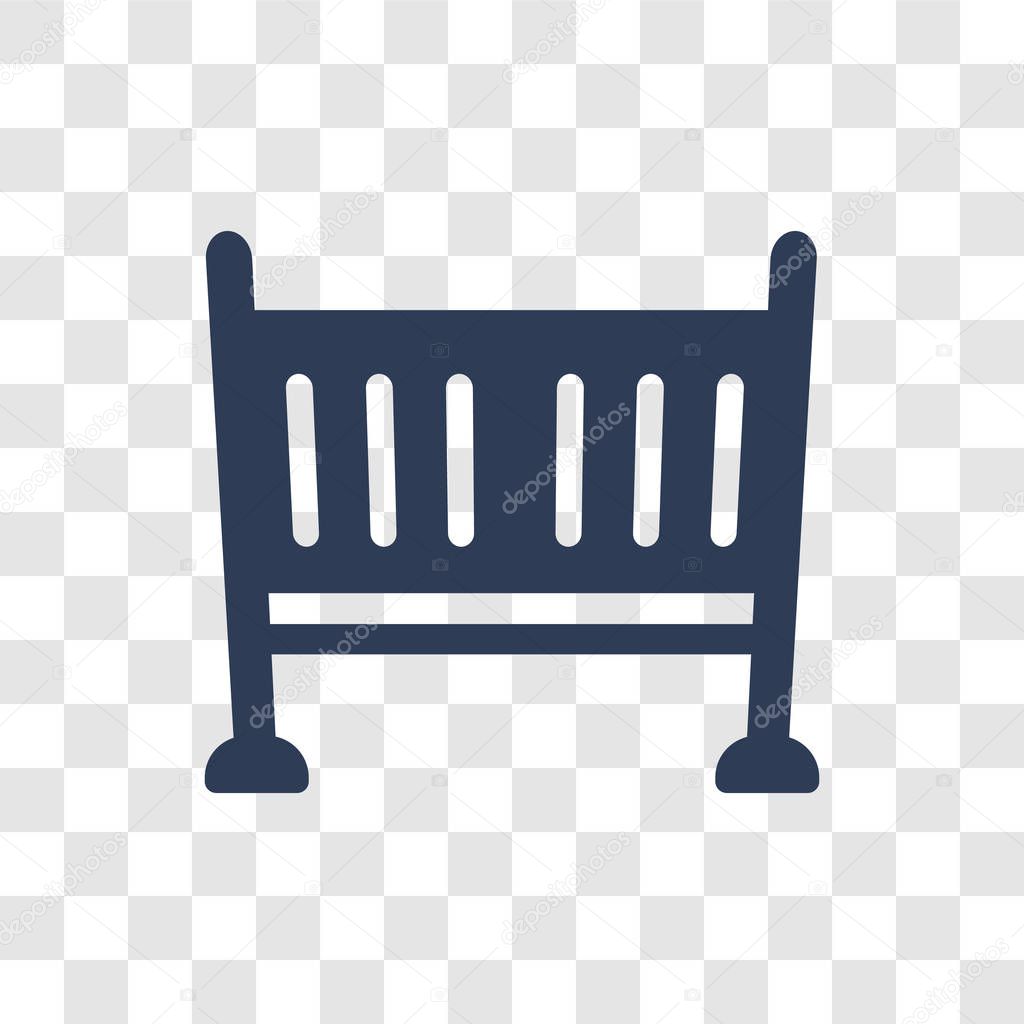 Cradle icon. Trendy Cradle logo concept on transparent background from Furniture and Household collection