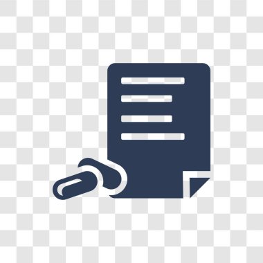 Reçete simgesi. Sağlık ve tıp koleksiyonundan şeffaf arka plan üzerinde trendy reçete logo kavramı