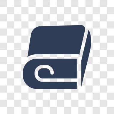 Paket simgesi. Otel ve restoran koleksiyonundan şeffaf arka plan üzerinde trendy battaniye logo kavramı