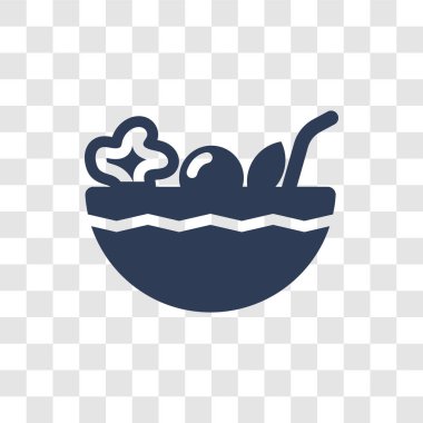 Salata simgesi. Otel ve restoran koleksiyonundan şeffaf arka plan üzerinde trendy salata logo kavramı