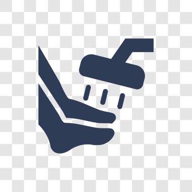 abdest simgesi. Trendy abdest logo kavramı hijyen koleksiyonundan şeffaf arka plan üzerinde