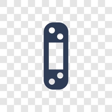 Bandaj simgesi. Trendy bandaj logo kavramı hijyen koleksiyonundan şeffaf arka plan üzerinde